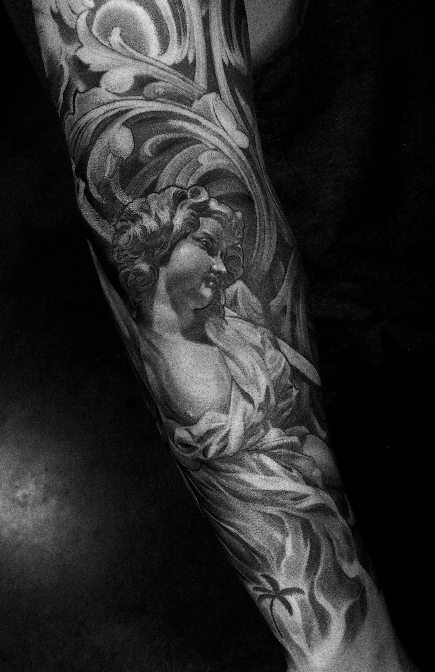 Black and grey tattoo by Rascal 61G, piece 1