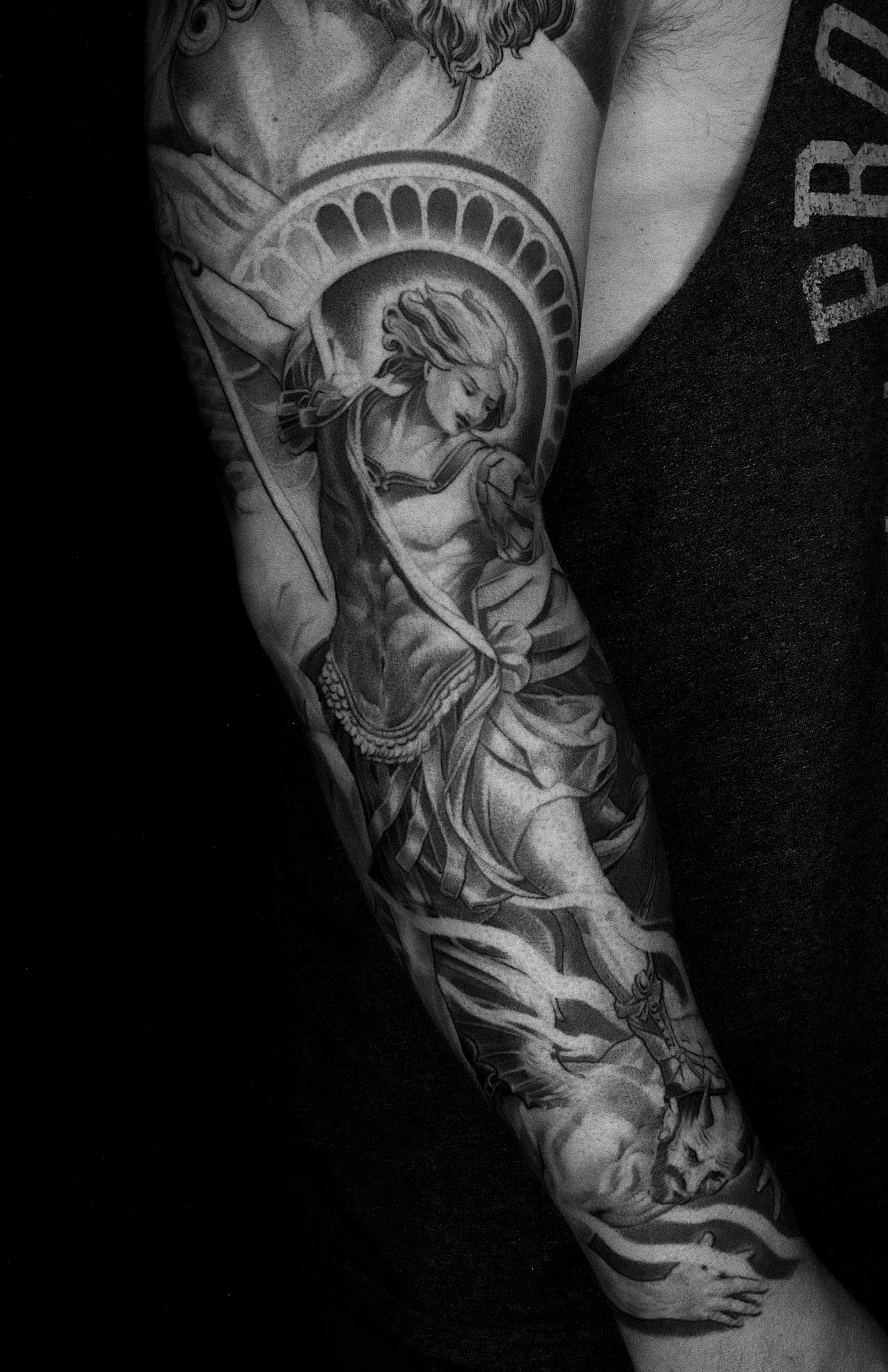 Black and grey tattoo by Rascal 61G, piece 3