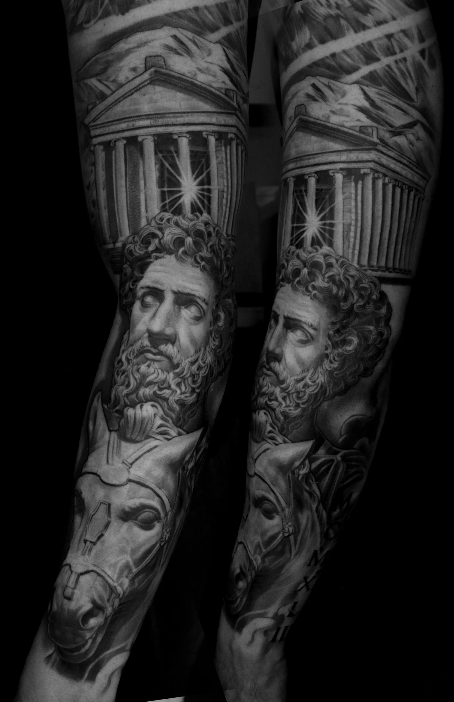 Black and grey tattoo by Rascal 61G, piece 6