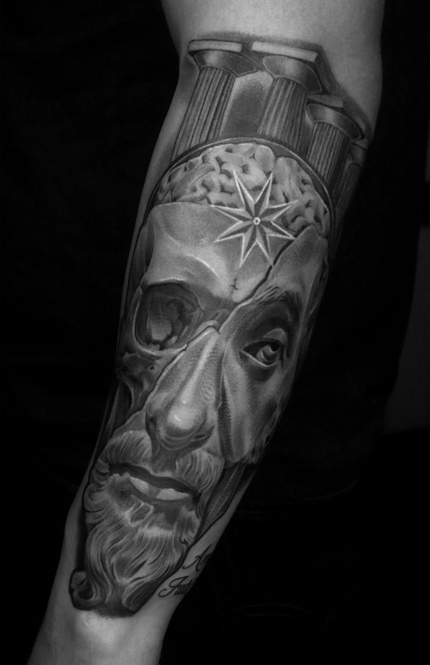 Black and grey tattoo by Rascal 61G, piece 8