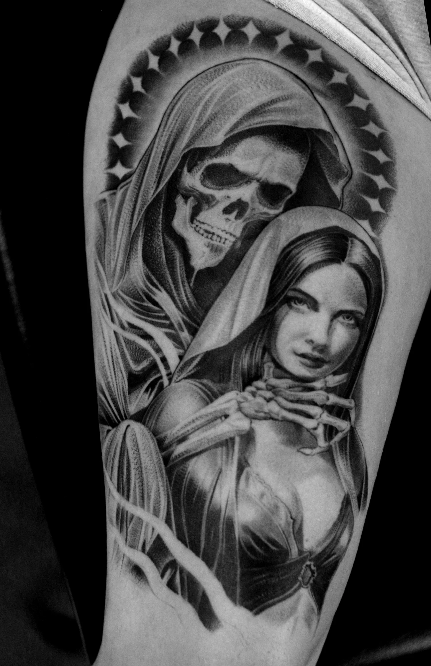 Black and grey tattoo by Rascal 61G, piece 9